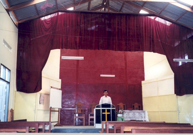 Inside of Taung Phila Revival Baptist Church